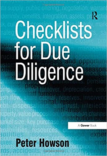 Checklists for due diligence