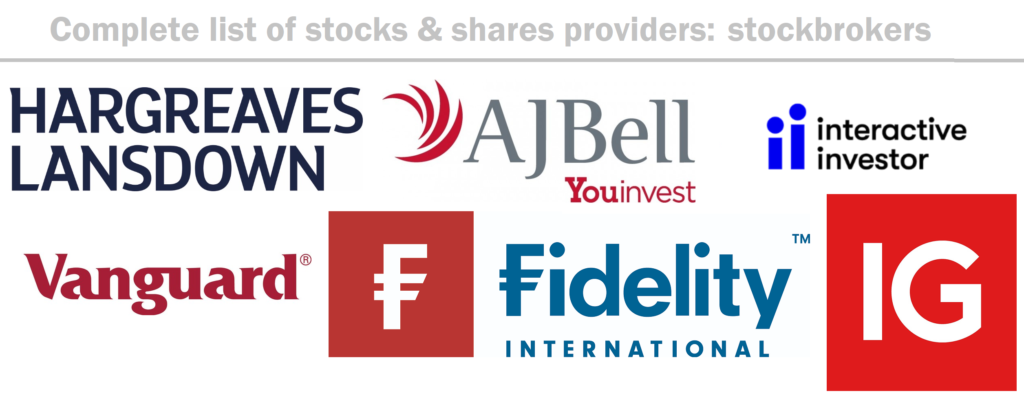 Full list of stocks & share ISA providers 