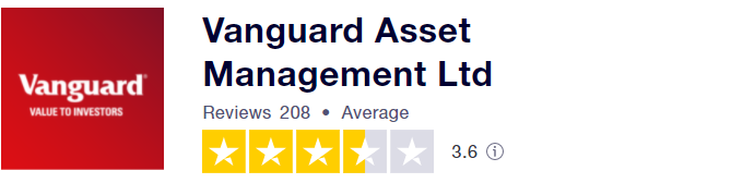 Vanguard Investor trustpilot score